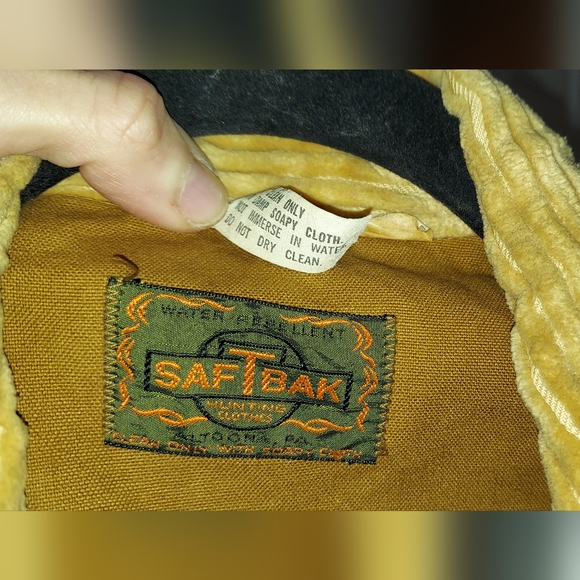 Vintage 70's •● SAFTBAK Hunting Jacket ●•Water Repell Duck Bird Game Pouch Coat - Picture 4 of 7